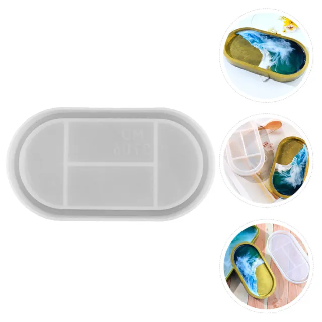 Simple Mold Creative Crystal Epoxy Tray Molds Resin DIY Art Silicone Round