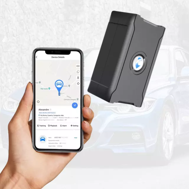 Wanwaytech GPS Auto Tracker Mit Magnet, GPS Allround Finder, Live-Tracking-Sende