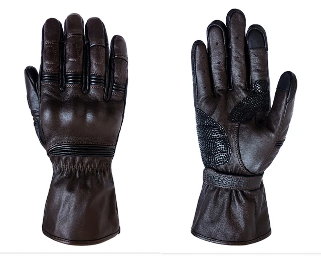 Guanti Moto Senza Dita In Pelle - Nero, Taglia L, Per Chopper E Custom - Foto 4