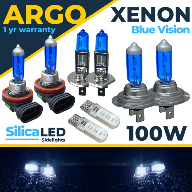 For Ford Focus Headlight MK3 Ice Blue Xenon Led 100w Fog Side Light Bulbs 11-18