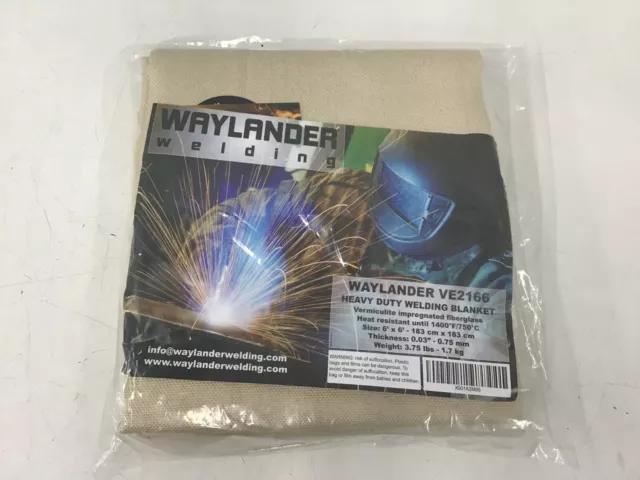 WAYLANDER - Heavy Duty Fiberglass Welding Blanket Flame Retardant Fabric