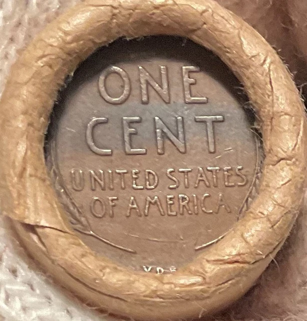 Old Roll Lincoln Wheat Penny Cents 1909 VDBs Both Ends San Francisco Wrap Rare
