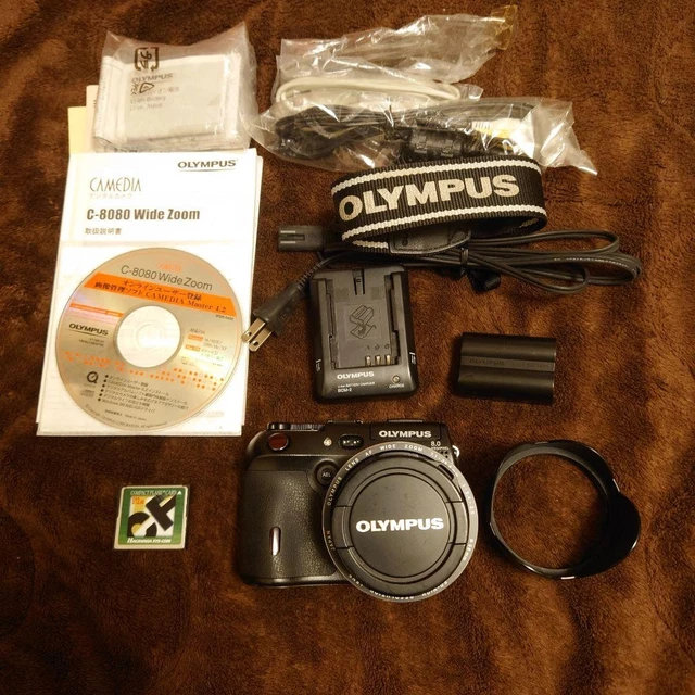 JUEGO MANUAL DE memoria cargador batería Olympus CAMEDIA C 8080