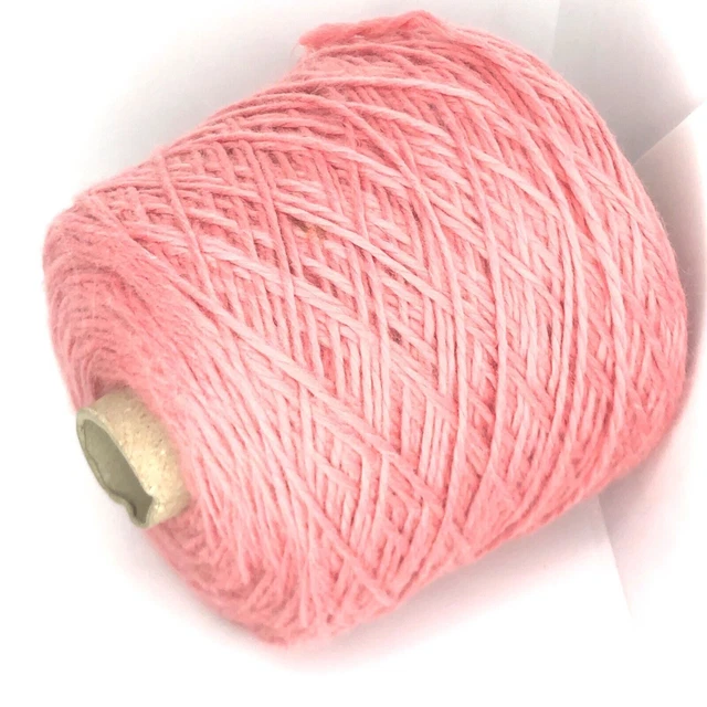 Fil Doux Mélange Laine D'alpaga Rose Sur Cône - Poids Dentelle - Pour Crochet/tricot