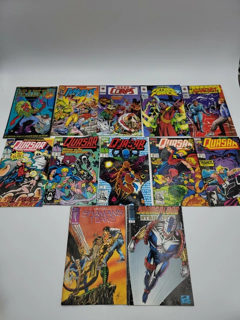 Lot of 12 Vintage Comics 1990's Quasar Valiant Image Malibu Dark Horse