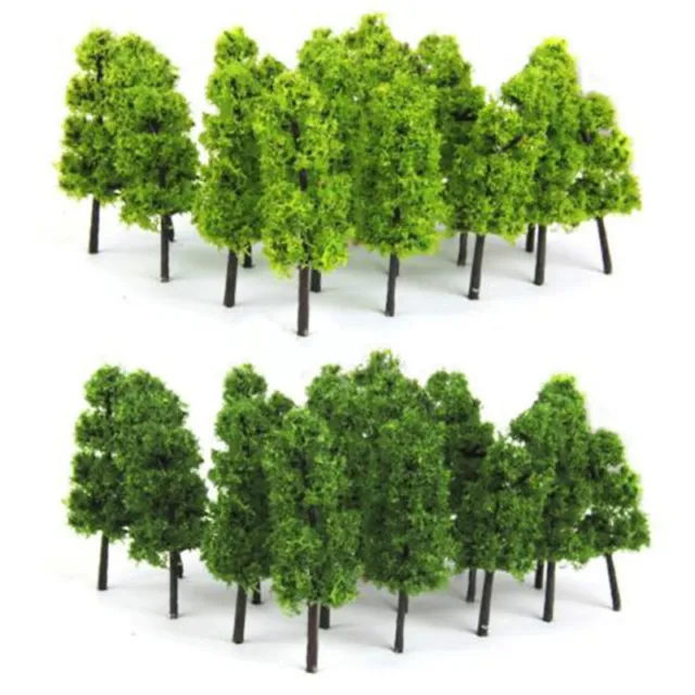 20pcs Model Trees Train Railroad Diorama Wargame Park Scenery HO scale 60mm Mini