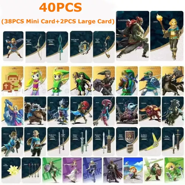 Zelda Amiibo Cards Tears of the Kingdom Amiibo Card NFC for Switch 40PCS