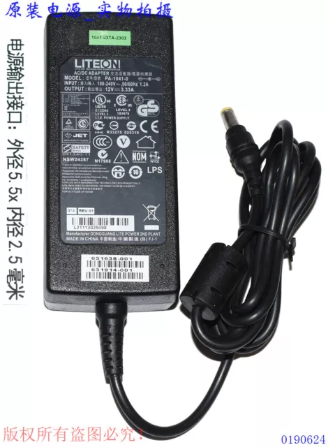 Genuine LITEON PA-1041-0 AC/DC Adapter 12V 3.33A Power Supply AU NSW24278