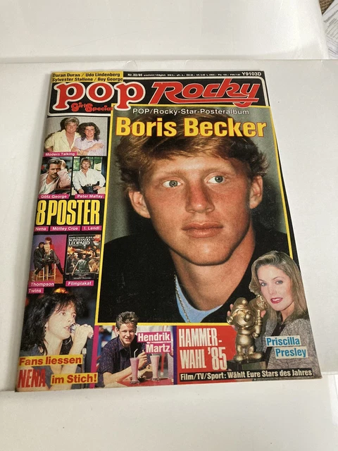 Pop Rocky Zeitschrift Nr 22:85 Nena Maffay Leopard Modern Talking alle poster