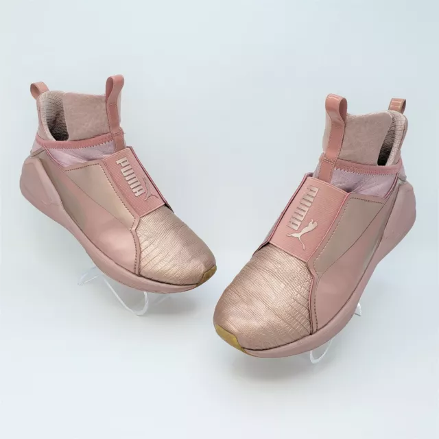 Puma Fierce Metallic Trainer Rose Gold Womens Athletic Shoes 189865-02 Size 7.5