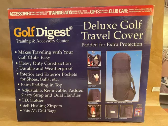 Golf Digest Entrenamiento Y Accesorio Centro Deluxe Bolso de Viaje Nuevo en Caja