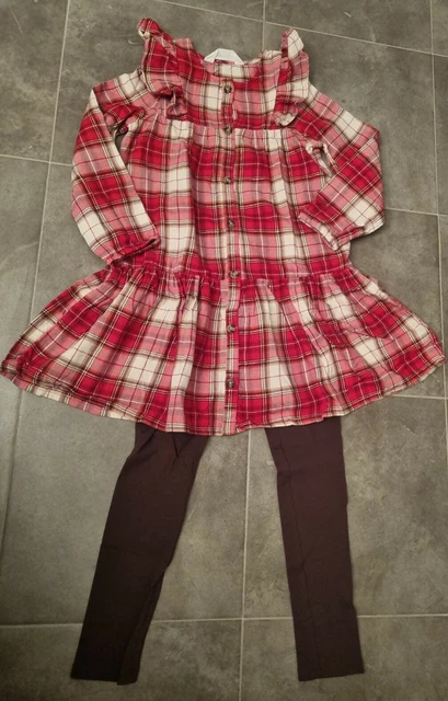 abito con leggings bimba 6-7 anni 122 cm