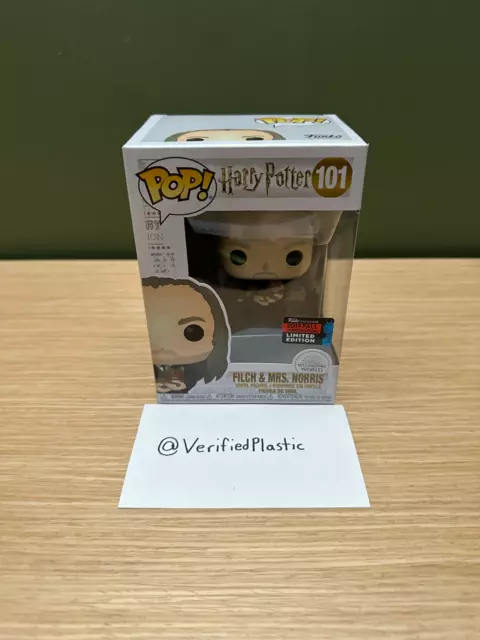 Funko POP! Harry Potter: Filch and Mrs. Norris #101 2019 NYCC Shared Exclusive