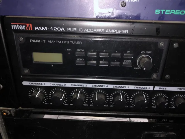 Ampli InterM PAM-120A  Public Address Amplifier Pam-T AM/FM DTS Tuner 3