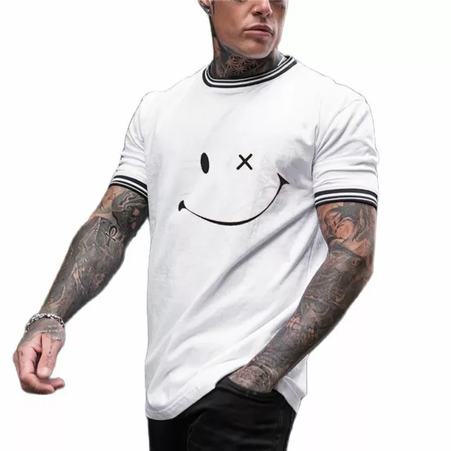 Camiseta De Verano Con Estampado 3D Para Hombre Moda Casual Elegante Manga Corta