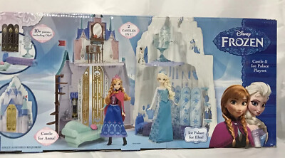 Disney Frozen Castle & Ice Palace Playset, 2 Castles In 1,10+ pcs. + Olaf 2