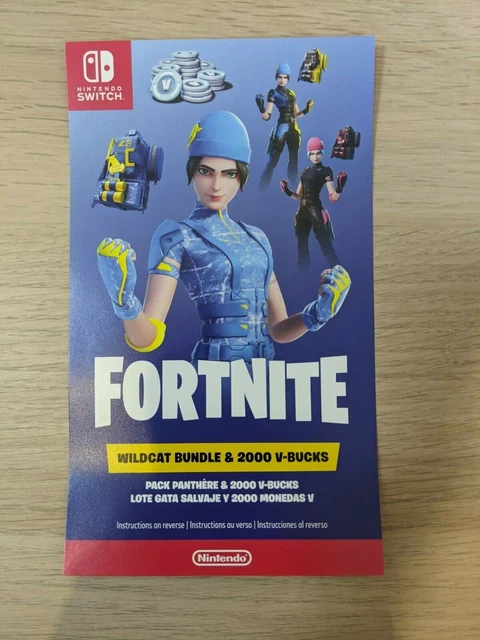 New Nintendo Switch (No Code) Fortnite Wildcat Console Bundle -  Yellow/Blue..