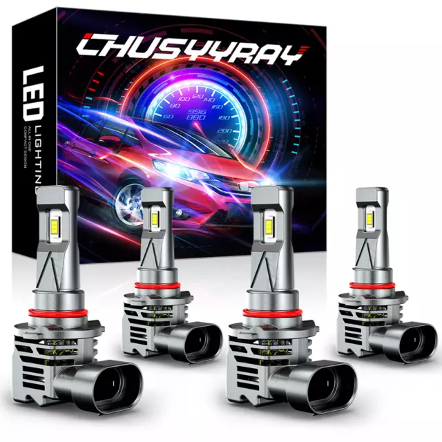 4X CHUSYYRAY 9005 9006 LED Headlight Kit Bulbs High Low Beam White 4000LM