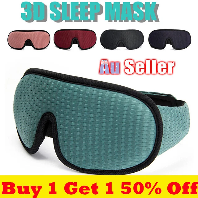 Travel Sleep Eye Mask soft 3D Memory Foam Padded Shade Cover Sleeping Blindfold