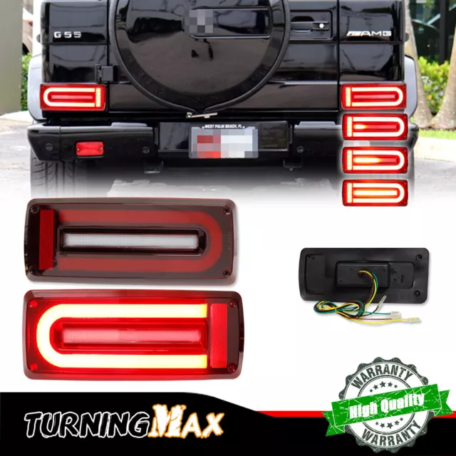 Red Lens LED Tail Brake Light Turn Signal Lamp For 90-18 Mercedes W463 G500 G550