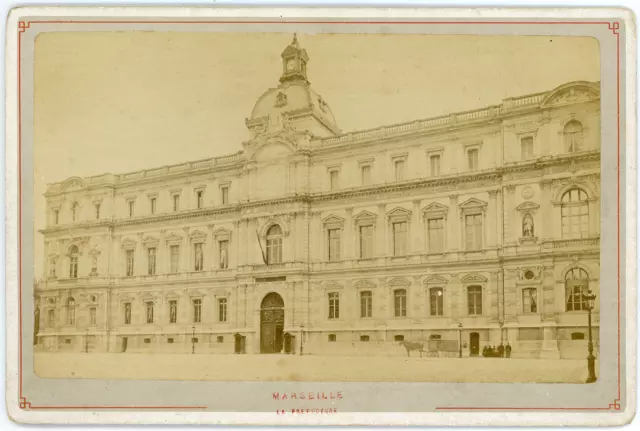 France, Marseille, La Préfecture, ca.1880, vintage albumen print vintage albumen