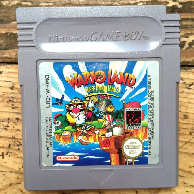 Cartouche Wario Land 100% Originale Nintendo Gameboy Fat Pal Fah Super Mario 3