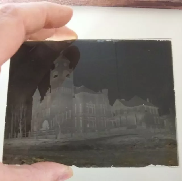 1904 Iron County Michigan MI Courthouse Glass Plate Negative Crystal Falls