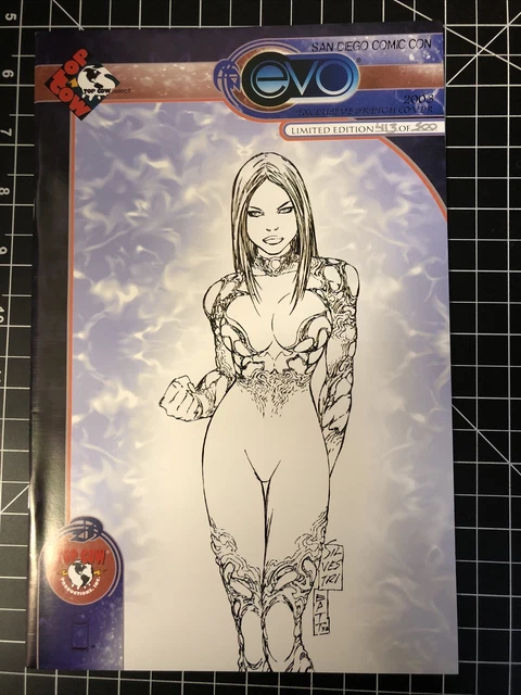 Evo(Image/Top Cow 2003)#1 Endgame#3 SDCC SILVESTRI SKETCH VARIANT 413/500 B11