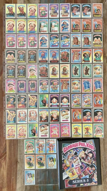 1986 Garbage Pail Kids Os5 Original Series 5 Complete 88 Card Variations Set.