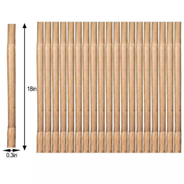 Eco Friendly Bamboo Garden Support Stakes 20 Pieces Stable and Reliable 2