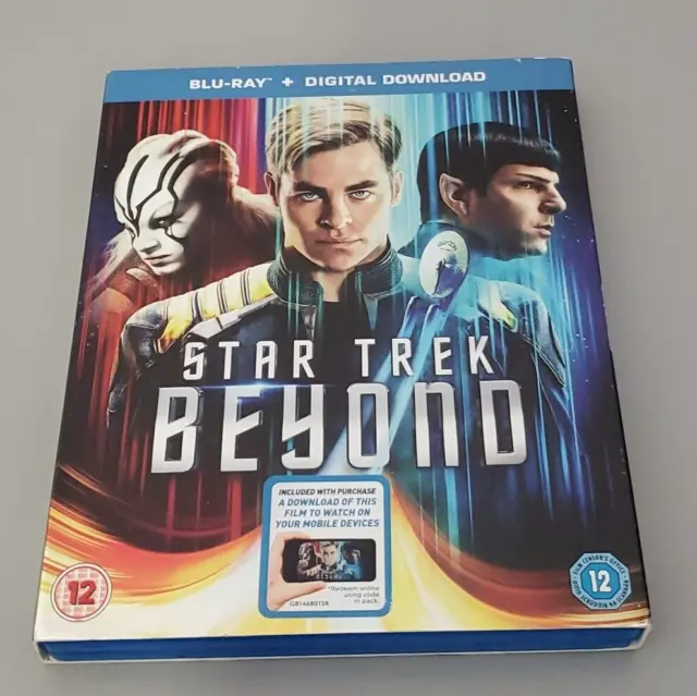 Star Trek Beyond Blu-Ray Chris Pine Simon Pegg Cardboard Sleeve Paramount