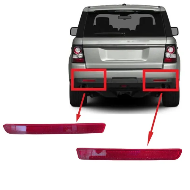 Reflectors Fits Range Rover Sport 2010+ Autobiography Rear Back Bumper L320