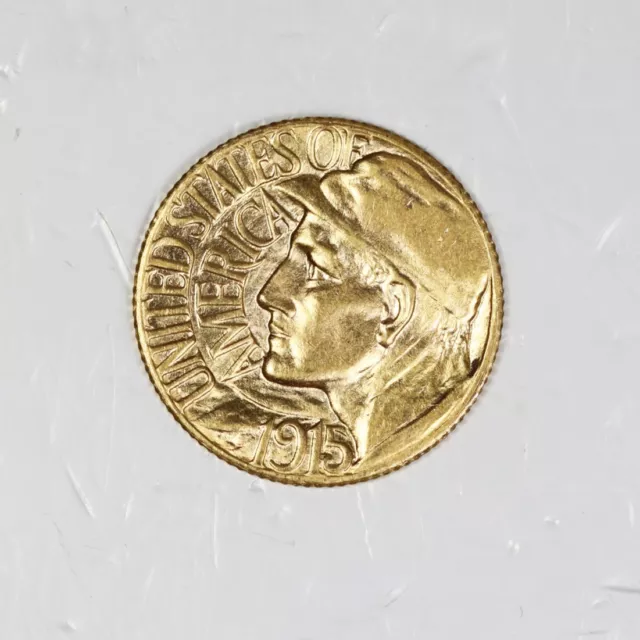 1915-S Gold $1.00 Panama-Pacific AU+