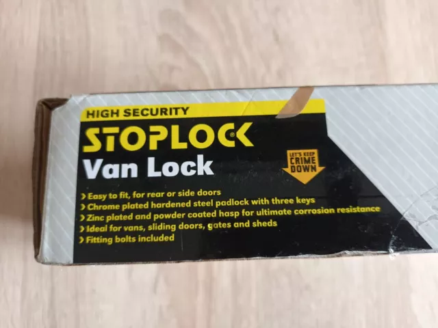 Blocco furgone ad alta sicurezza chiavi lucchetto in acciaio bulloni antifurto - stoplock HG19900