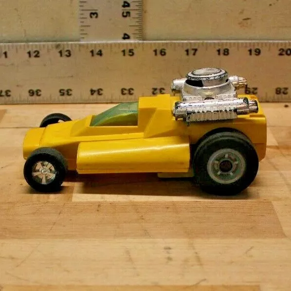 Vintage 1972 Remco Road Devils Yellow Friction Car