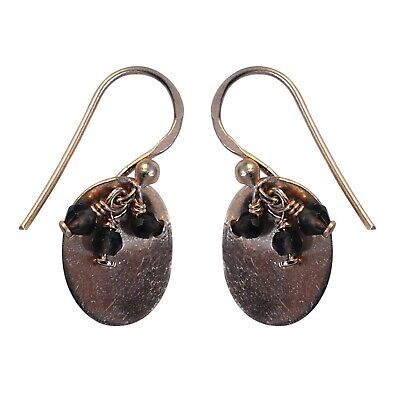 10.20 CT Smoky Quartz Women Charms Earrings in 925 Rose Gold Plated Silver.