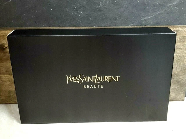 YSL Beaute - Medium Size Makeup Clutch Bag / Pouch - BLACK - 5" x 8" - NIB