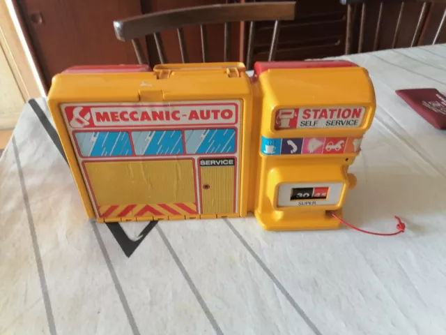 Jouet vintage Meccanic-auto Station Self Service Smoby