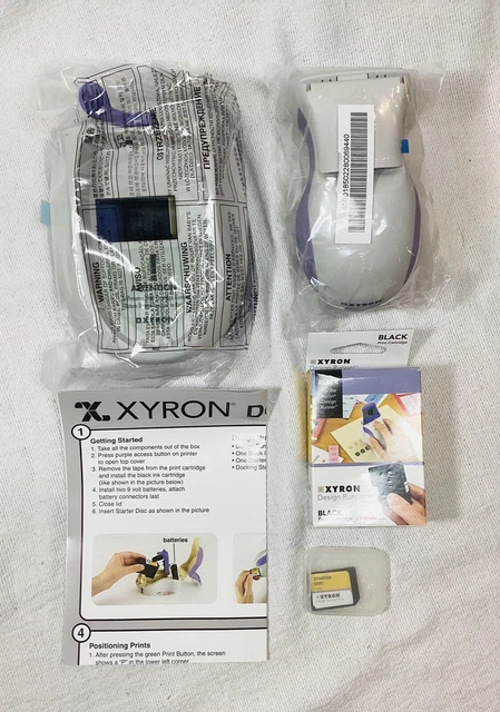 XYRON Design Runner Handheld Printing System with Disc, Brand New