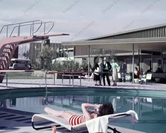 8x10 Print Mara Lane Poolside Pin Up Sands Hotel Las Vegas 1954 #MLN