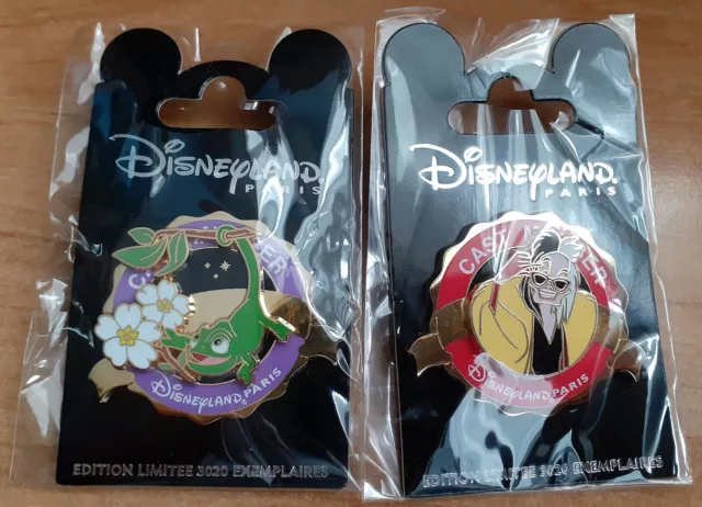 2 x Pins Disneyland Paris Cruella et Pascal Cast Member Exclusif Limited Edition