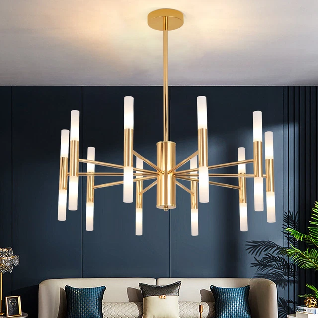 Sputnik Chandelier Ceiling Light Gold 20-Lights Fixture Flush Mount Living Room