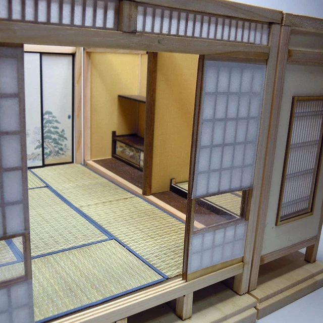 DOLL HOUSE MINIATURE Japanese Style Model Kit Kyoto Figure Handcraft