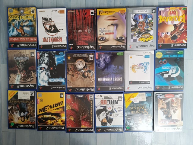 Lot De 19 Jeux PS2 (PlayStation 2) – État Correct, Boîtiers Abîmés – PAL