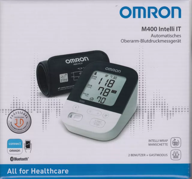 OMRON M 400 Intelli IT - Oberarm-Blutdruckmessgerät - neu & OVP v. med. Fachhdl. 2