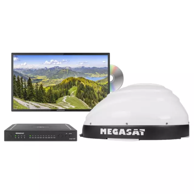 Megasat Campingman Kompakt 3 Single Satanlage + Royal Line III 22" LED-TV - Camp