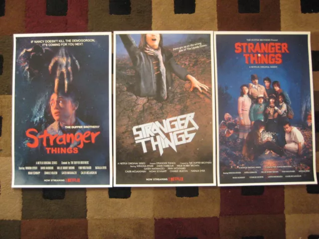 Stranger Things ( 11" x 17" )  Movie Collector's Poster Prints (Set of 3)