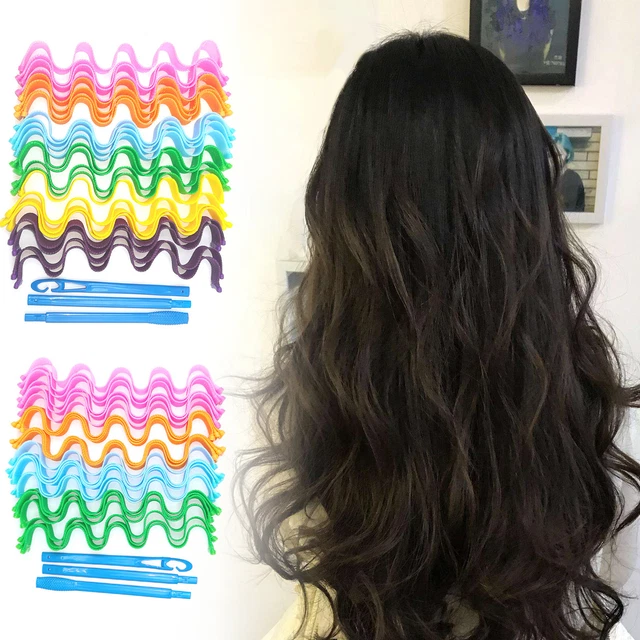 1 Set Hair Curling Ribbon Effective Heatless Smooth Surface Hair Headband Roller