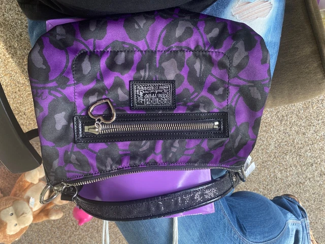 Coach Daisy Ocelot Purple Demi Hobo # H1281-F20024