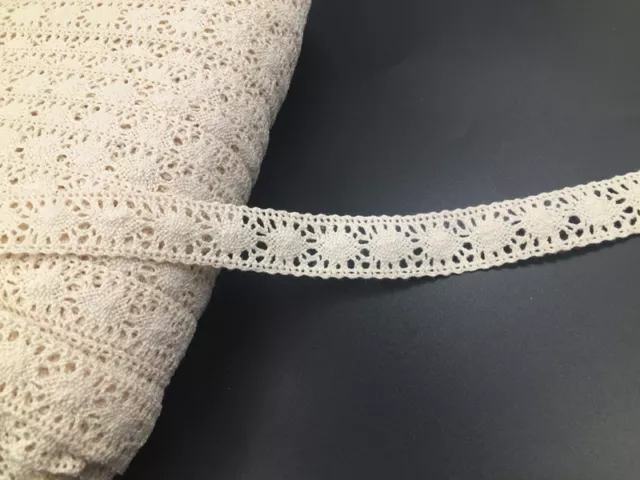New 5 yard Vintage Cotton Crochet Lace Trim Sewing Craft Bridal Ribbon 2CM